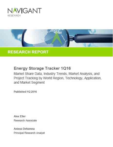 Energy Storage Tracker 1Q16